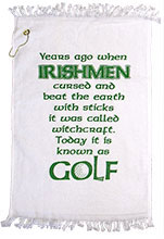 Witchcraft White Golf Towel