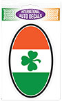 Tricolor Shamrock Oval Large